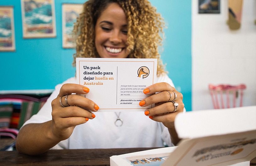 tarjeta del welcome pack dingoos