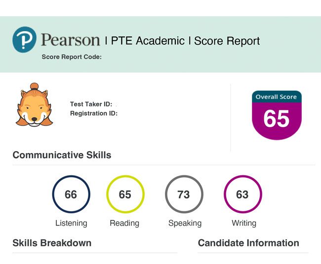 Examen Pearson PTE