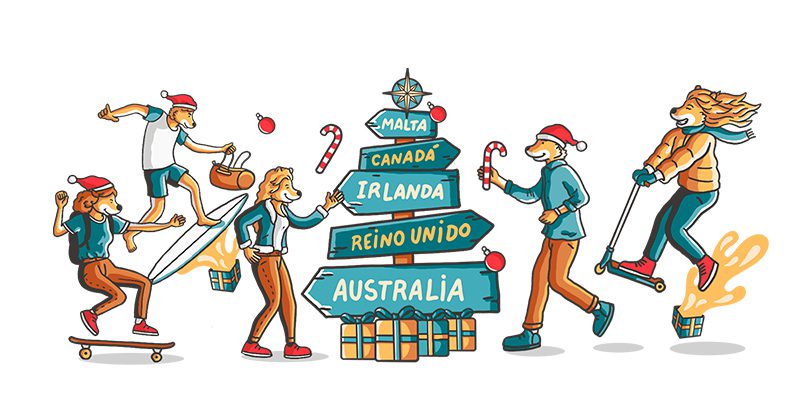 Ilustración navidad video