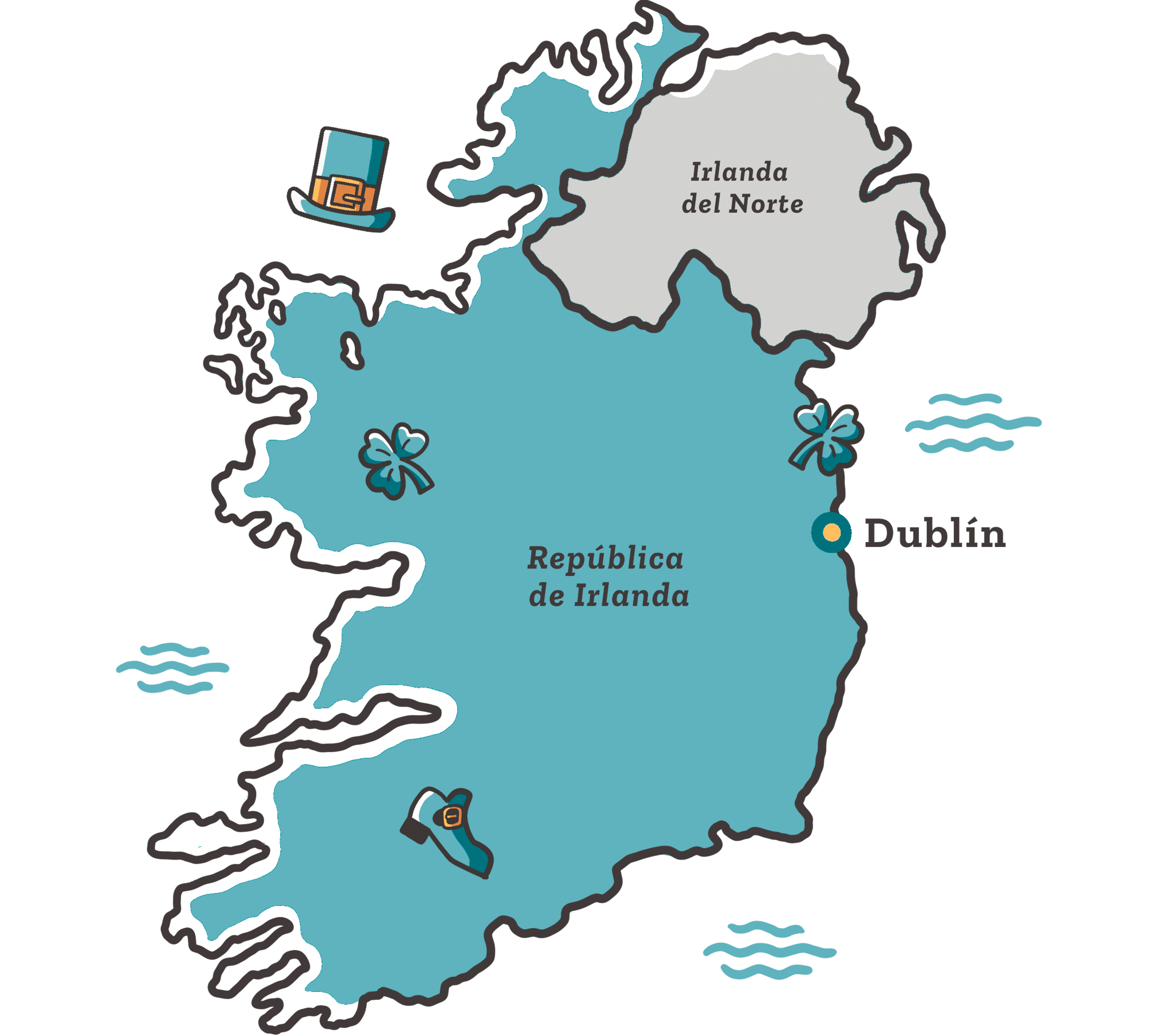 irlanda mapa