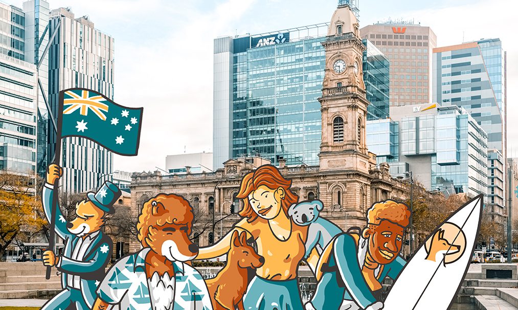 vivir en adelaide ilustrada